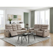 8360TPE-3 Double Reclining Sofa with Drop-down Cup Holders - 8360TPE-3