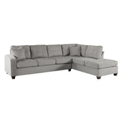Emilio Taupe Reversible Sectional - Lara FurnitureSectional
