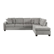 Emilio Taupe Reversible Sectional - Lara FurnitureSectional