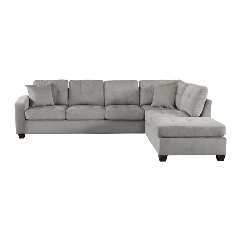 Emilio Taupe Reversible Sectional - Lara FurnitureSectional