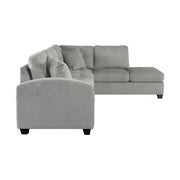 Emilio Taupe Reversible Sectional - Lara FurnitureSectional