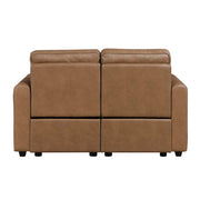 8368BRW-2A1PW* (4)Power Double Reclining Love Seat with Rounded Track Arms - 8368BRW-2A1PW*
