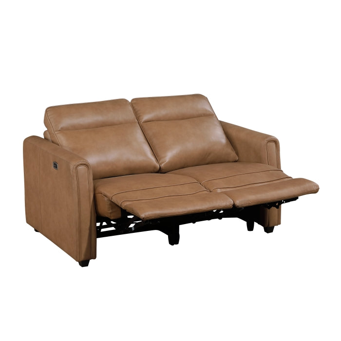 8368BRW*2PWA1 2pc Set: Sofa, Love (Power) - 8368BRW*2PWA1