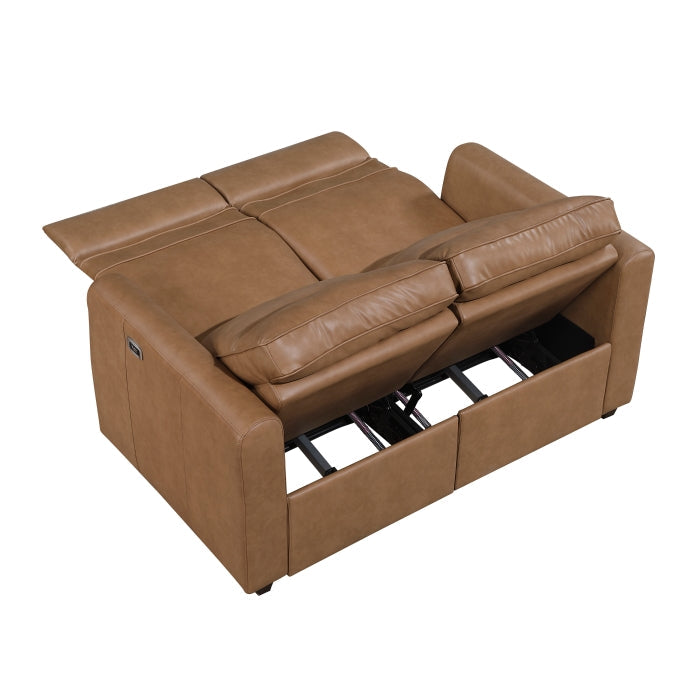 8368BRW*2PWA1 2pc Set: Sofa, Love (Power) - 8368BRW*2PWA1