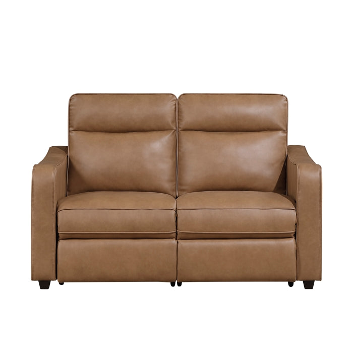 8368BRW*2PWA2 2pc Set: Sofa, Love (Power) - 8368BRW*2PWA2