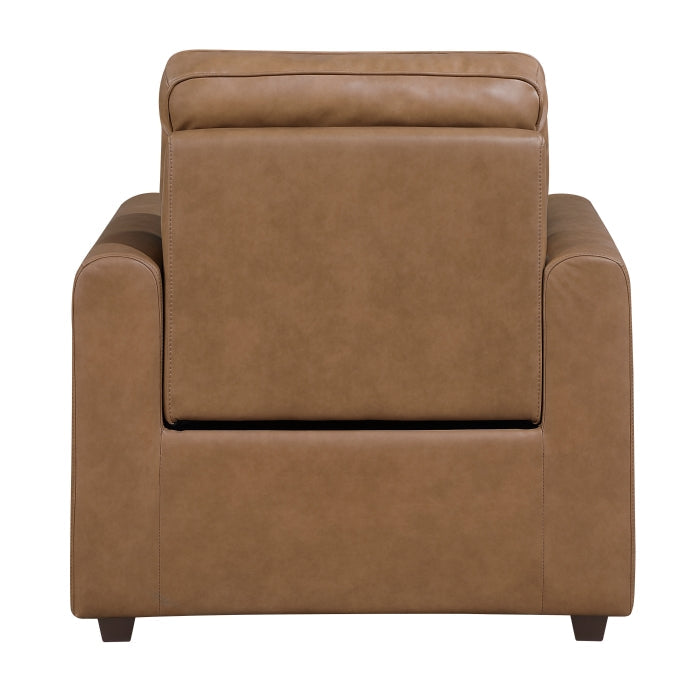 8368BRW-A1PW Power Reclining Chair with Rounded Track Arms - 8368BRW-A1PW