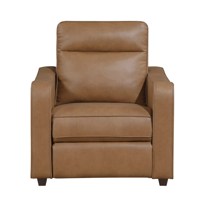 8368BRW-A2PW Power Reclining Chair with Curved Track Arms - 8368BRW-A2PW