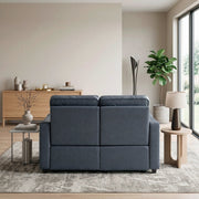 8368NVY-2A2PW* (4)Power Double Reclining Love Seat with Curved Track Arms - 8368NVY-2A2PW*