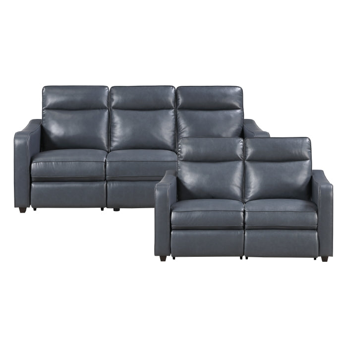 8368NVY*2PWA2 2pc Set: Sofa, Love (Power) - 8368NVY*2PWA2