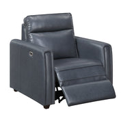 8368NVY-A1PW Power Reclining Chair with Rounded Track Arms - 8368NVY-A1PW