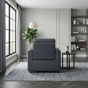 8368NVY-A1PW Power Reclining Chair with Rounded Track Arms - 8368NVY-A1PW