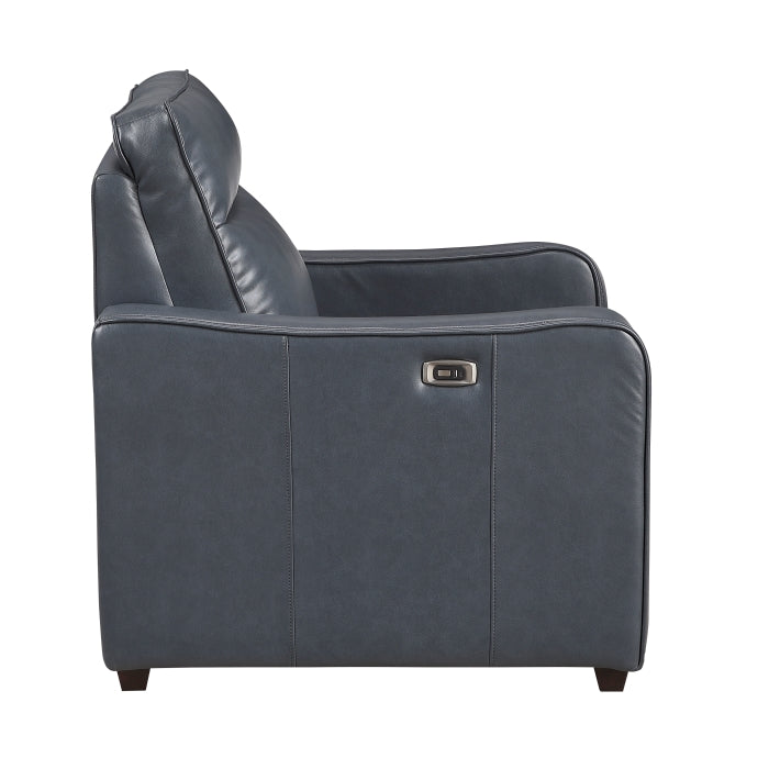 8368NVY-A2PW Power Reclining Chair with Curved Track Arms - 8368NVY-A2PW