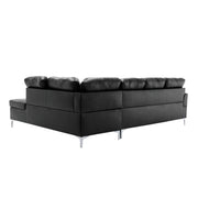 Barrington Black RAF Sectional - Lara FurnitureSectional