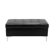 Barrington Black RAF Sectional - Lara FurnitureSectional