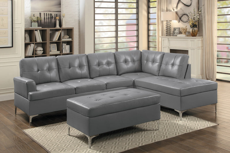 Barrington Gray RAF Sectional - Lara FurnitureSectional