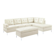 Barrington White RAF Sectional - Lara FurnitureSectional