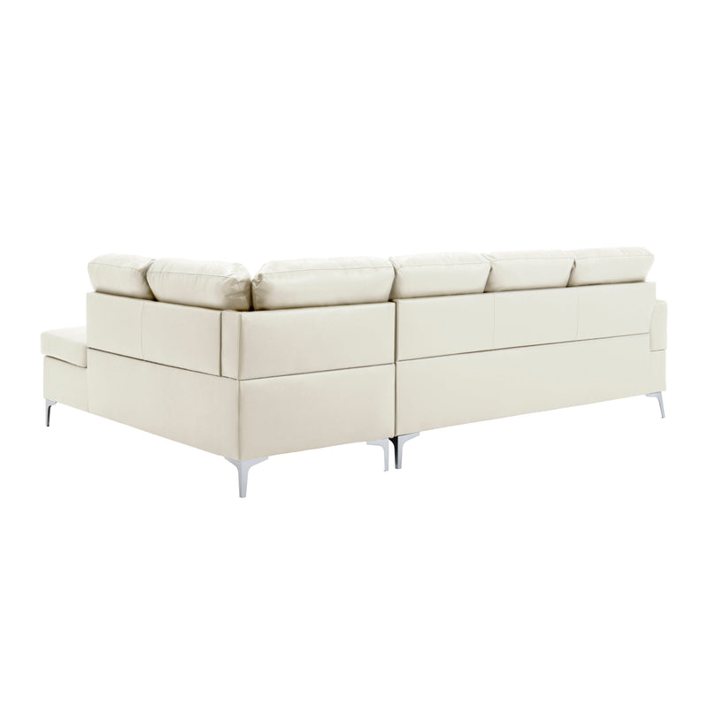 Barrington White RAF Sectional - Lara FurnitureSectional