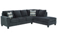 Abinger Smoke RAF Sleeper Sectional -  - Luna Furniture