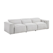 8414GRY*2PWH 2pc Set: Sofa, Love - 8414GRY*2PWH