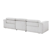 8414GRY*2PWH 2pc Set: Sofa, Love - 8414GRY*2PWH