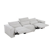 8414GRY*2PWH 2pc Set: Sofa, Love - 8414GRY*2PWH