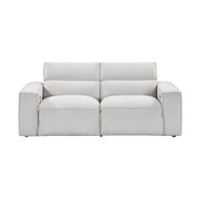 8414GRY*2PWH 2pc Set: Sofa, Love - 8414GRY*2PWH