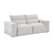 8414GRY*2PWH 2pc Set: Sofa, Love - 8414GRY*2PWH