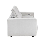 8414GRY*2PWH 2pc Set: Sofa, Love - 8414GRY*2PWH