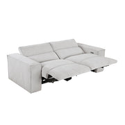 8414GRY*2PWH 2pc Set: Sofa, Love - 8414GRY*2PWH