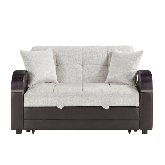 8429BE-2* (2)Love Seat with Pull-out Bed and Click Motion Back - 8429BE-2*