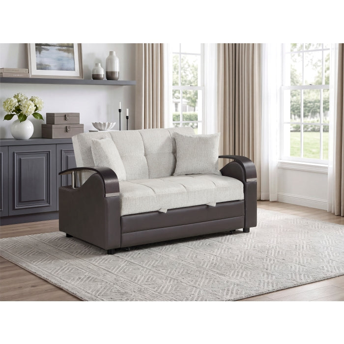 8429BE-2* (2)Love Seat with Pull-out Bed and Click Motion Back - 8429BE-2*