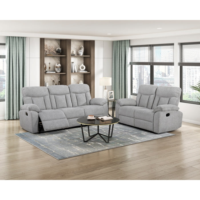8440GRY-2 Double Reclining Love Seat - 8440GRY-2