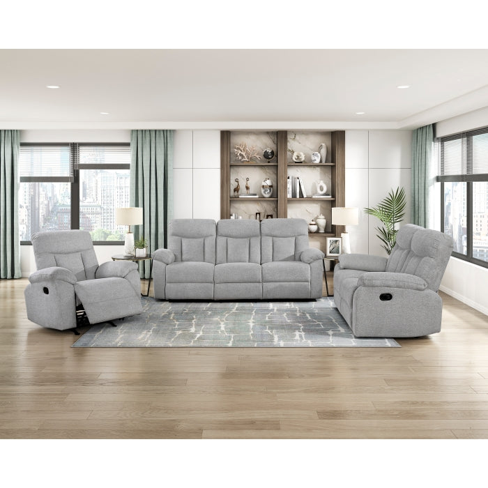 8440GRY-2 Double Reclining Love Seat - 8440GRY-2