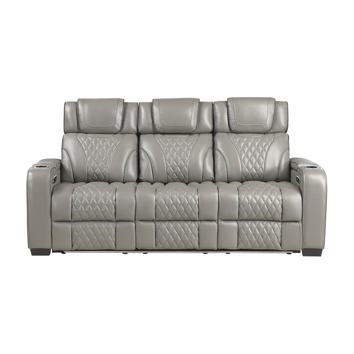 8449GY*2PWHM 2pc Set: Sofa, Love (Power) - 8449GY*2PWHM