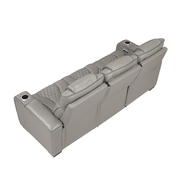 8449GY*2PWHM 2pc Set: Sofa, Love (Power) - 8449GY*2PWHM