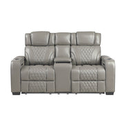 8449GY*2PWHM 2pc Set: Sofa, Love (Power) - 8449GY*2PWHM