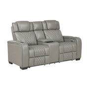 8449GY*2PWHM 2pc Set: Sofa, Love (Power) - 8449GY*2PWHM