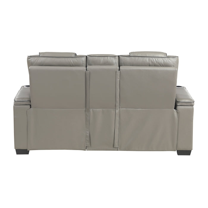 8449GY*2PWHM 2pc Set: Sofa, Love (Power) - 8449GY*2PWHM