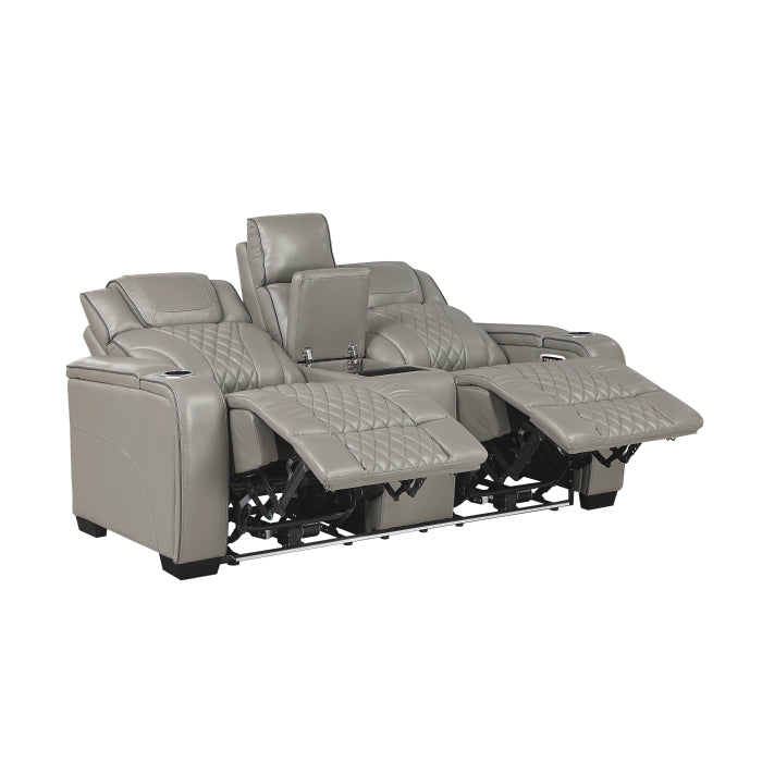 8449GY*2PWHM 2pc Set: Sofa, Love (Power) - 8449GY*2PWHM