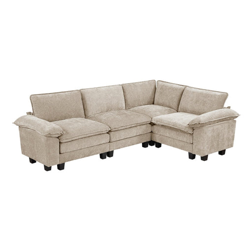 8450TPE*43ACCR (5)4-Piece Modular Sectional - 8450TPE*43ACCR