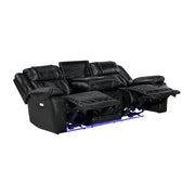 8457BLK*2PW 2pc Set: Sofa, Love (Power) - 8457BLK*2PW