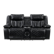 8457BLK*2PW 2pc Set: Sofa, Love (Power) - 8457BLK*2PW