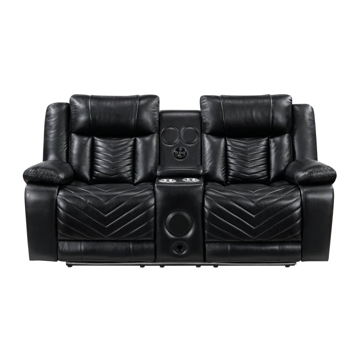 8457BLK*2PW 2pc Set: Sofa, Love (Power) - 8457BLK*2PW
