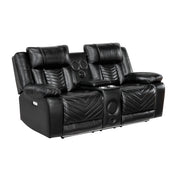 8457BLK*2PW 2pc Set: Sofa, Love (Power) - 8457BLK*2PW