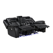 8457BLK*2PW 2pc Set: Sofa, Love (Power) - 8457BLK*2PW