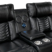 8457BLK*2PW 2pc Set: Sofa, Love (Power) - 8457BLK*2PW