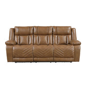8457BRW*2PW 2pc Set: Sofa, Love (Power) - 8457BRW*2PW