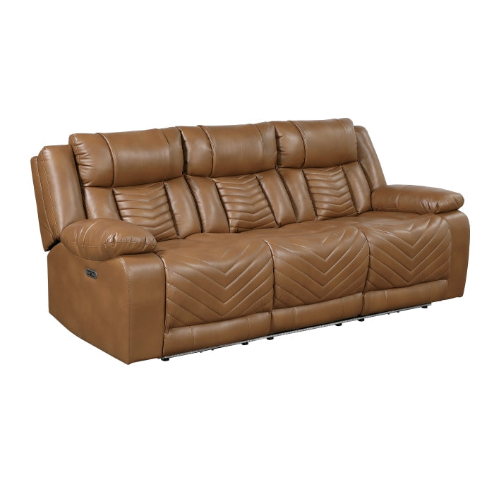8457BRW*2PW 2pc Set: Sofa, Love (Power) - 8457BRW*2PW
