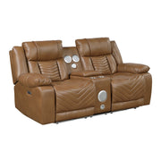 8457BRW*2PW 2pc Set: Sofa, Love (Power) - 8457BRW*2PW