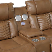 8457BRW*2PW 2pc Set: Sofa, Love (Power) - 8457BRW*2PW